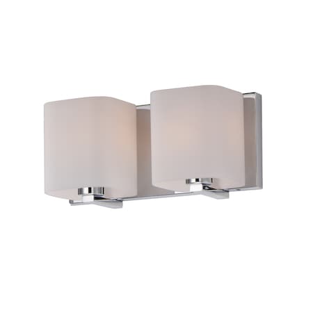 Maxim Lighting Wrap 2-Light 12.5" Wide Polished Chrome Vanity Light 11252SWPC